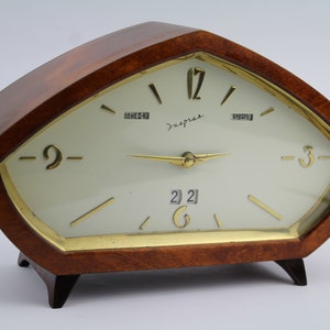 Communist Clock Very Rare Electromechanical Clock Energy. Vintage Desk Clock ...