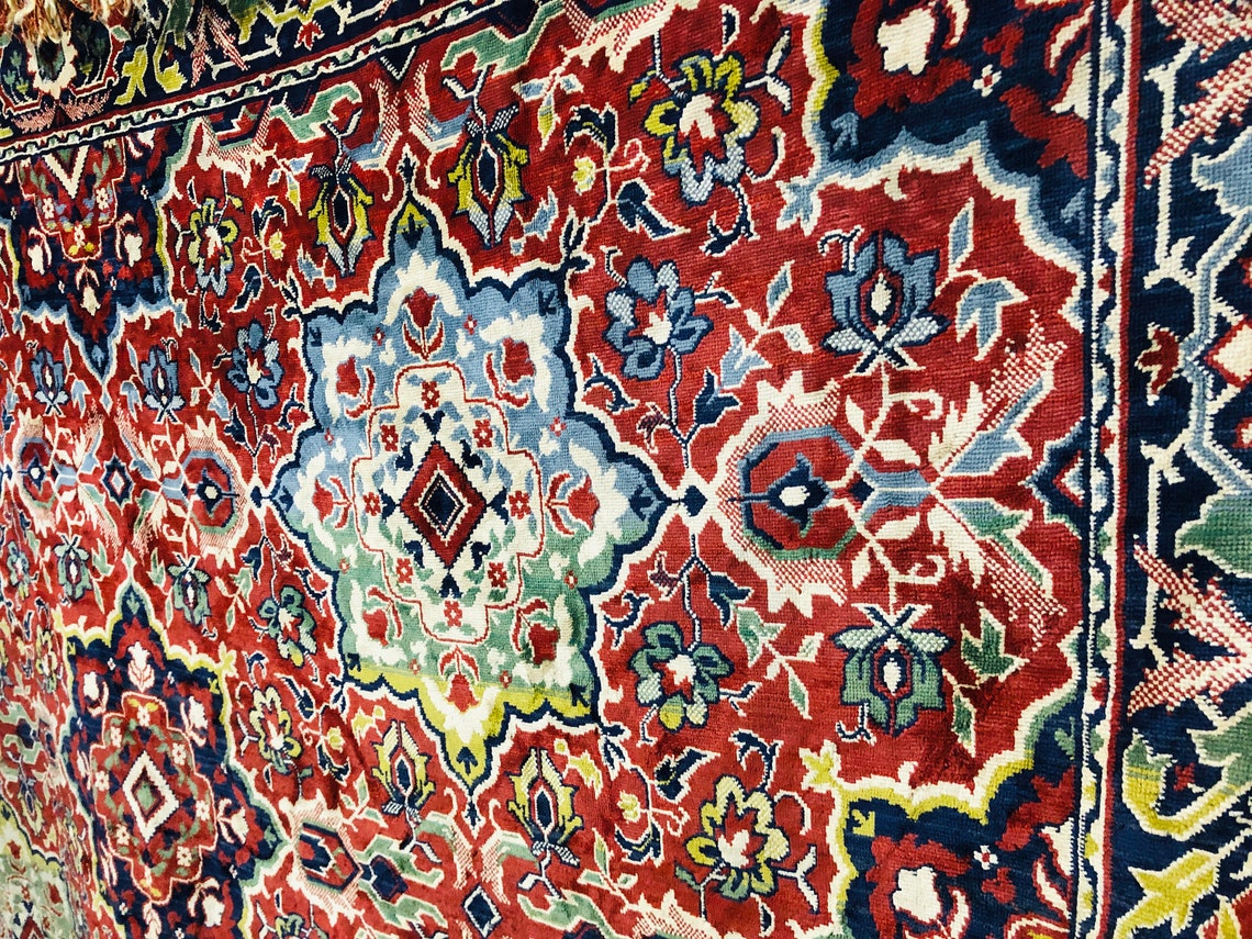 Soviet Plush Carpet Tapestry Carpet Vintage Wall Carpet Etsy