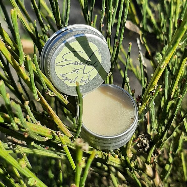 EssenCial "digest best" balm - made with herbs and essential oils in a 5 ml tin