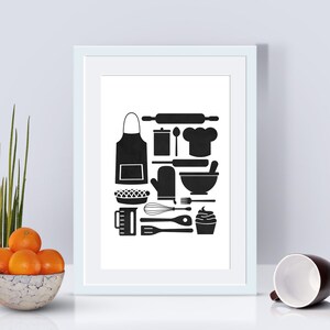 Instant Download! Kitchen Collage Digital Print
