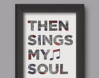 Then sings my soul - christian lyrics music hymn digital artwork