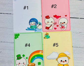 Squishee Note/ Deco Sheet! Matches Squishee Calendar! Select Size and Number.