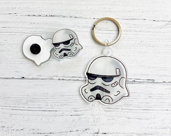 May the Fourth be With You! Acrylic Pin or Keychain.