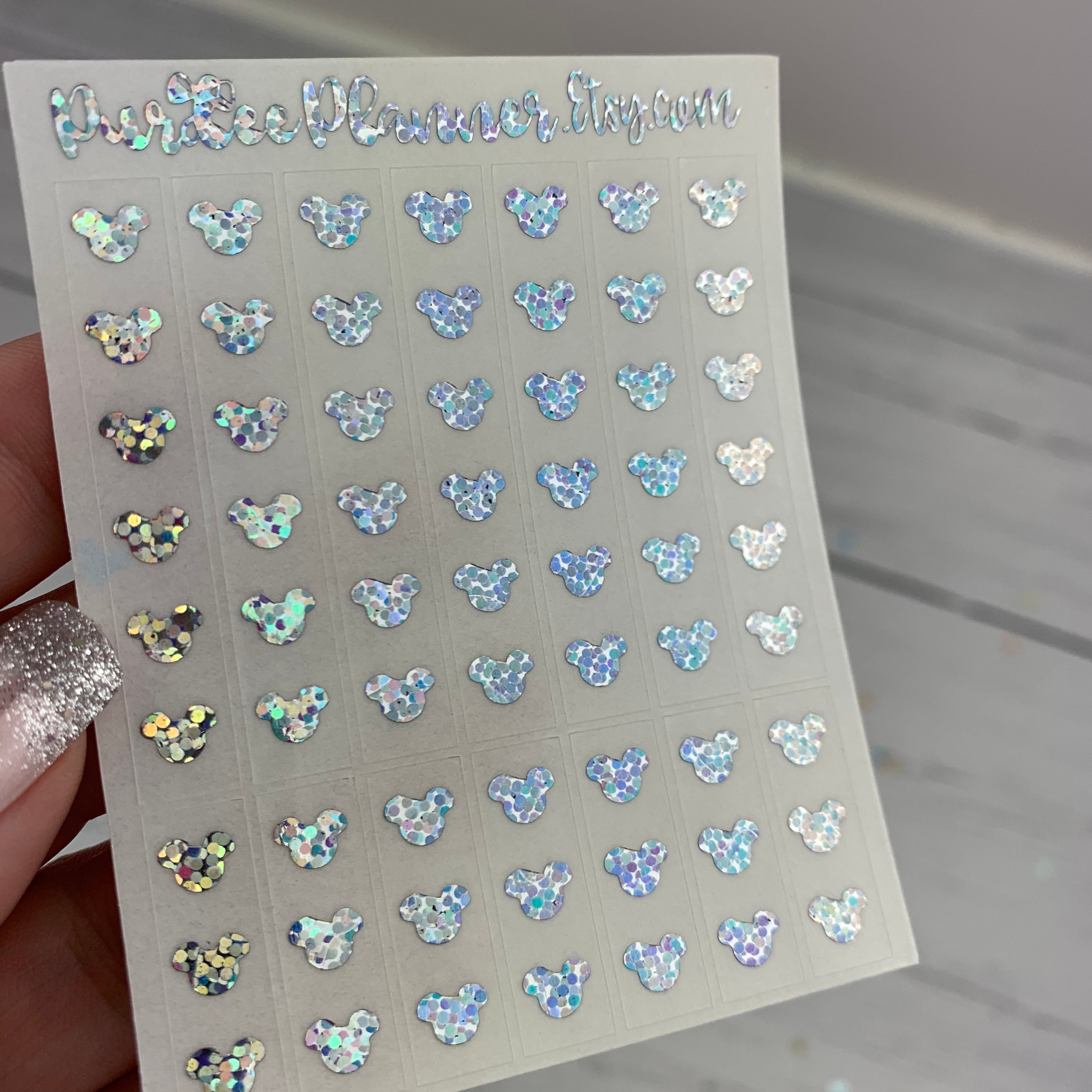 Foiled Mouse Head Checklist or Headers on Clear Sticker Paper. -   Finland