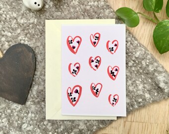 Floral Heart Illustration Card: Valentine's Day, Wedding, Anniversary