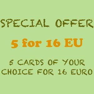 Grußkarten-Angebote, ermäßigtes Greetind Card Bundle, Wählen Sie 5 beliebige, Sonderangebot, Mix & Match-Karten