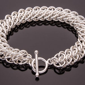 GSG Chain Maille Bracelet, GSG Sterling Silver Bracelet, GSG Weave, Great Southern Gathering, Sterling Silver Bracelet, Chainmail Bracelet