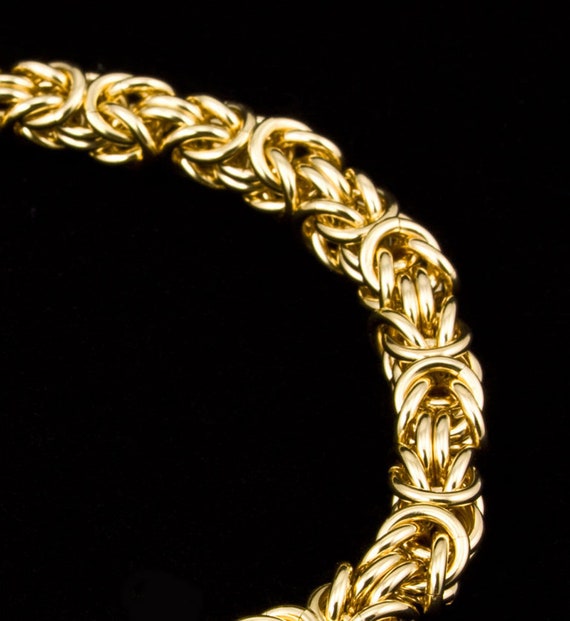 郵送買取 新品5台以上送料無料キャンペーン中！！  Chain Byzantine Maille Gold-filled 14K Byzantine Bracelet, アクセサリー