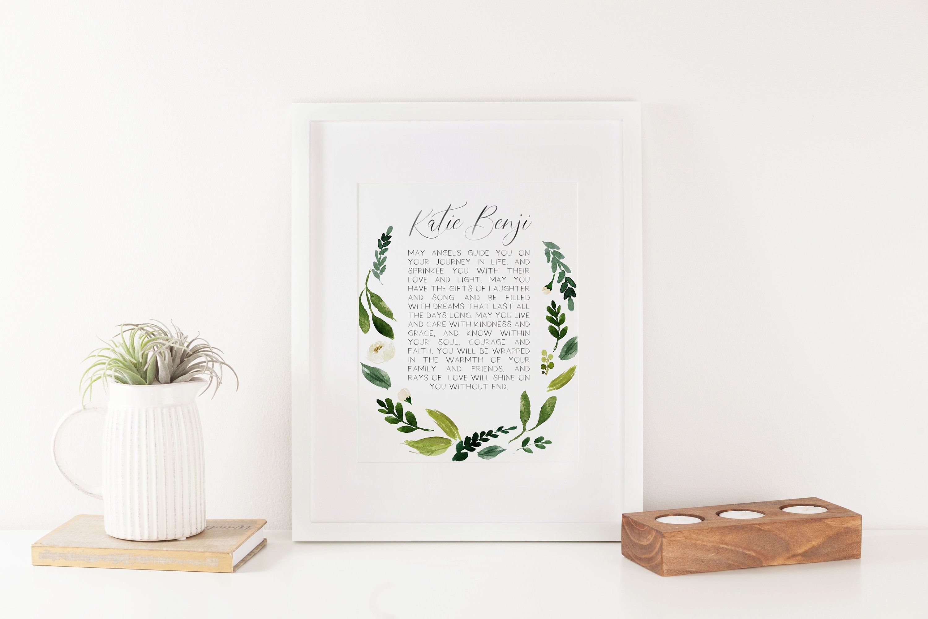 Personalized Baptism Printable Girl Baptism Gift Baby Shower Gift