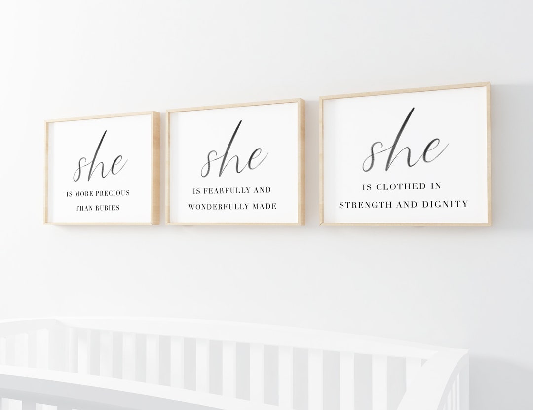 Bible Verses Nursery Printable Proverbs 315 Nursery Wall Etsy