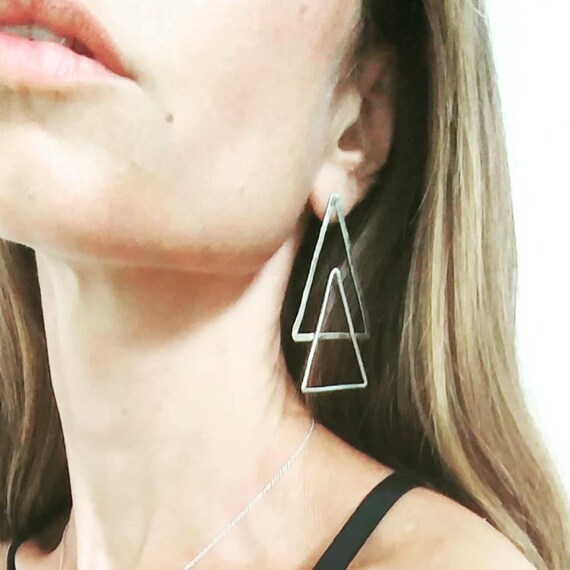 Etsy cheap triangle earrings