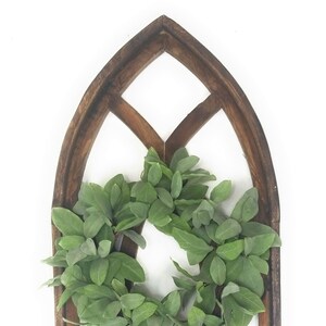 48&quot; X 21&quot; Farmhouse Wood Cathedral Window Arch Two Color Options- The Farmhouse Cathedral Window