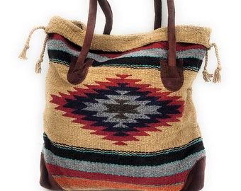 Southwestern Large Boho Tote- The Alpine Go West Tote Purse