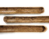 38 quot - 41 quot Extra Long Skinny Wood Baguette Dough Bowl_Long Wood Decorative Bowl_The Rio Grande