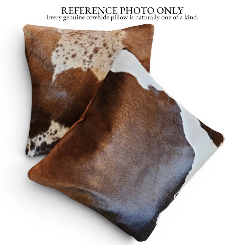 18x18 Genuine Cowhide Pillow Covers Chocolate Brown Double Sided Highlands Cowhide Pillow Set Of Two Chocolate Brown Spot