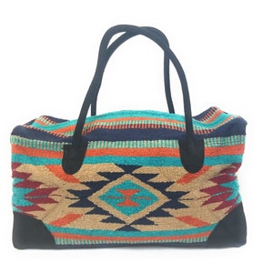 Southwestern Large Weekender Travel Bag Duffle Bag Boho Travel Bag- The Cheyenne Go West Weekender