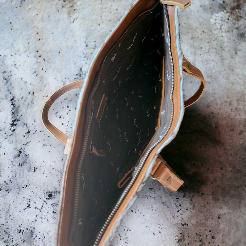 Sample Sale Highlands Genuine Cowhide Large Tote #8 - Ranch Junkie Mercantile LLC