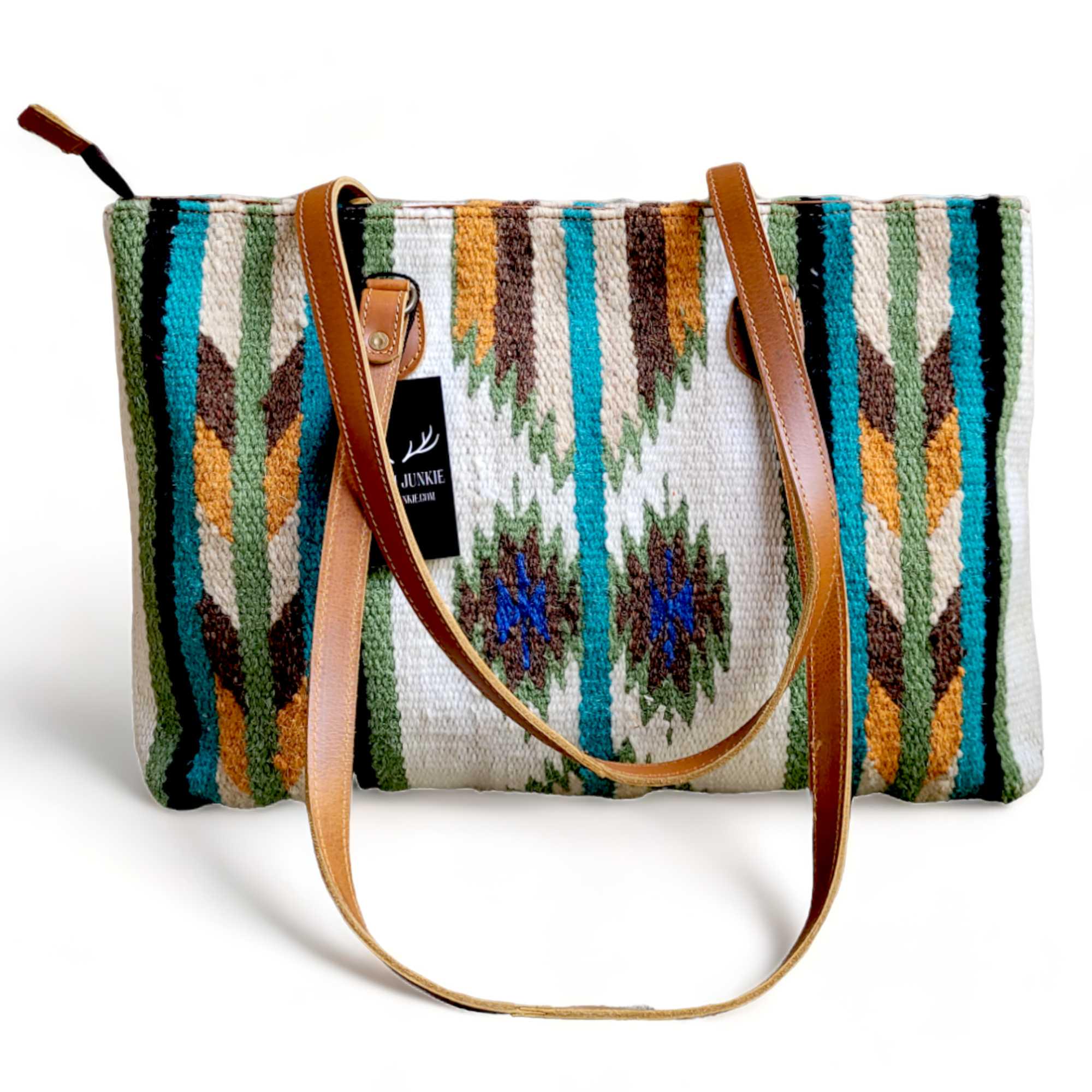 Aspen Rustic Aztec Bundle Deal Aspen Southwestern Leather Aztec Weekender Duffel Bag ...
