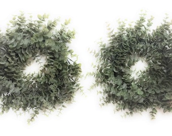 14&quot; Eucalyptus Wreath Faux