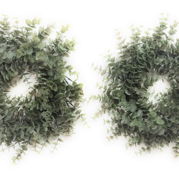 14" Eucalyptus Wreath Faux