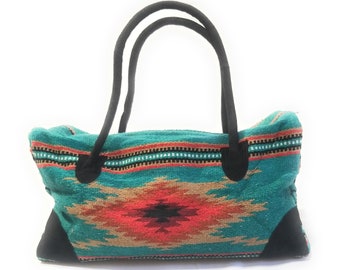Southwestern Large Weekender Travel Bag Duffle Bag Boho Travel Bag- The Campos Go West Weekender