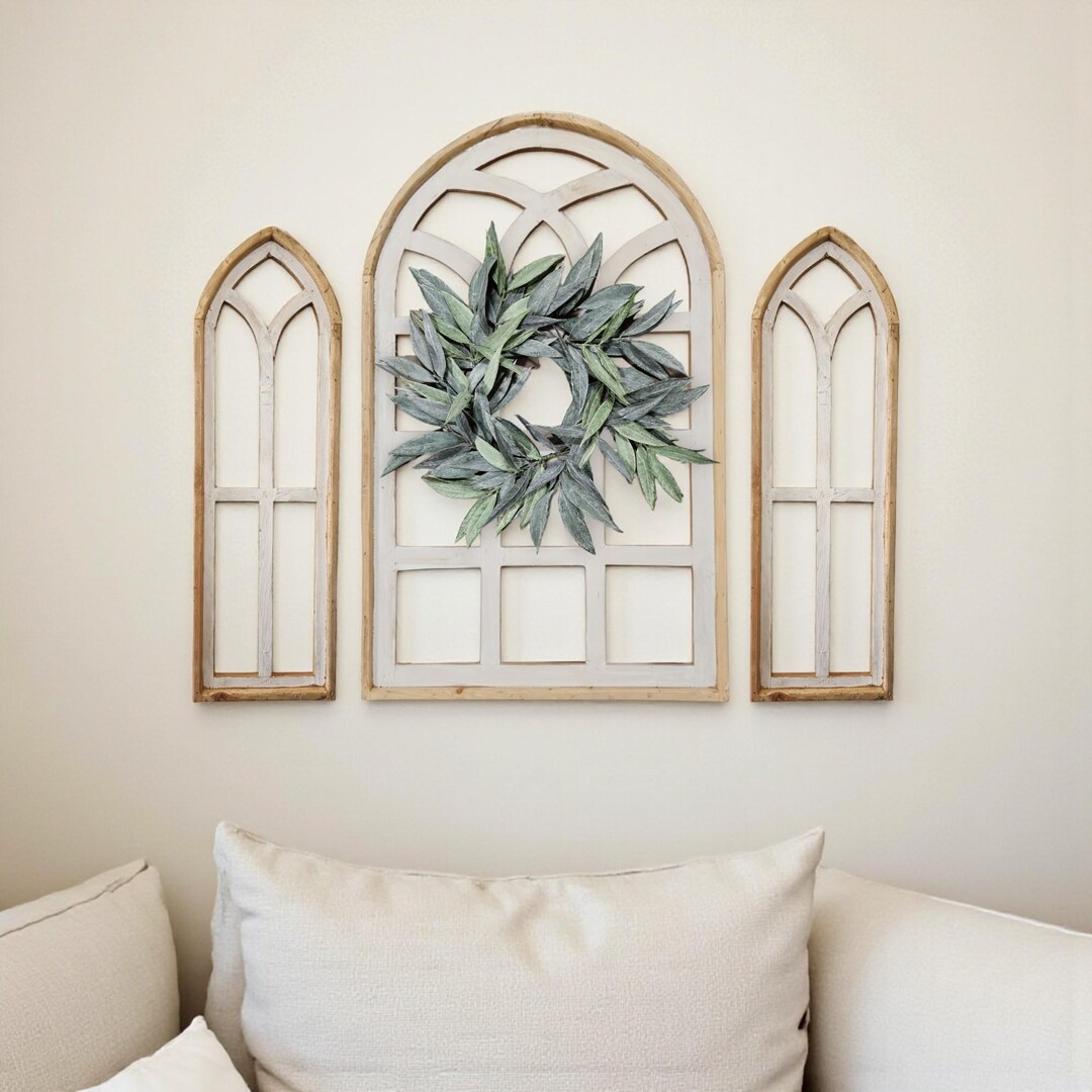 Set of 3 Farmhouse Wooden Paradise Window Collection- the Paradise ...