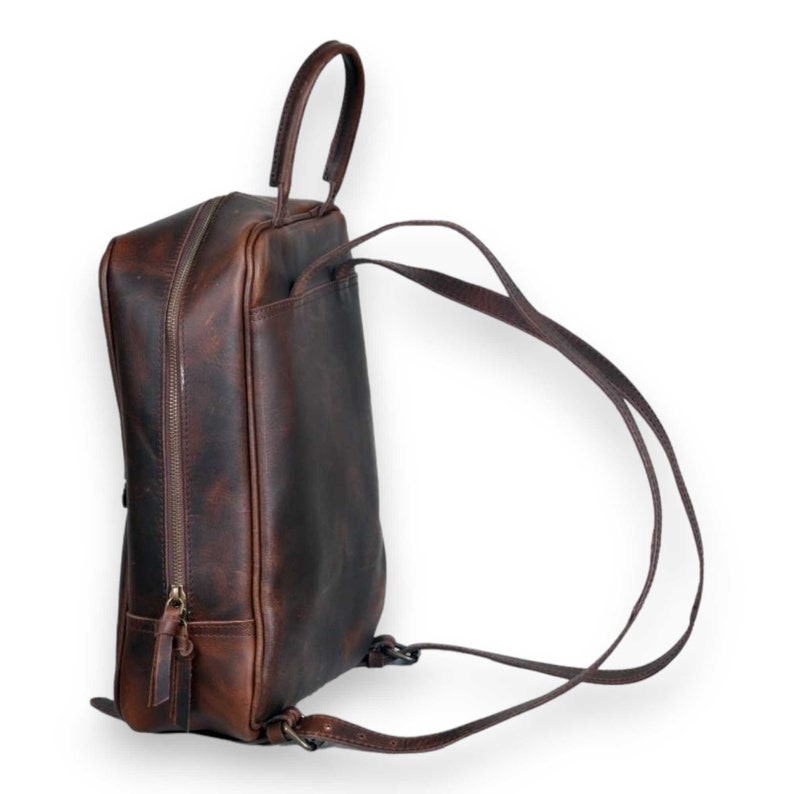 Highlands Mini Leather Backpack Cowhide Backpack - Ranch Junkie Mercantile LLC