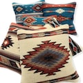 Southwestern Wool Pillow Cover – Pueblo Woven Throw Pillow, 18x18