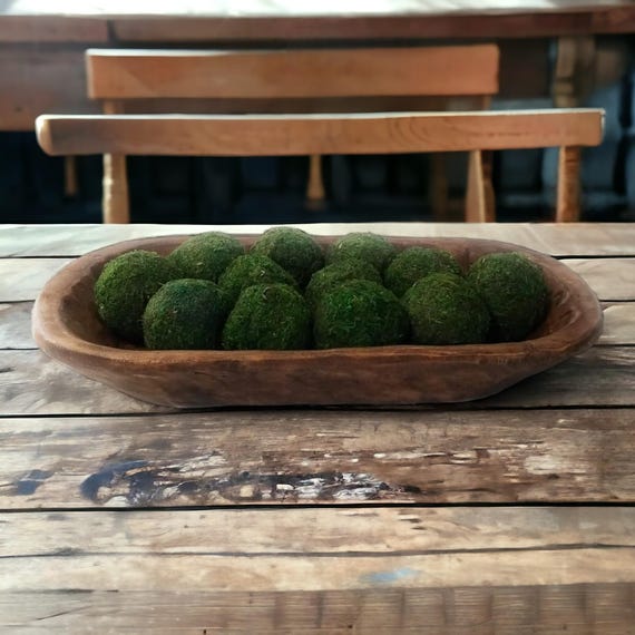 Rustic Wooden Dough Bowl - Farmhouse Décor, The Weston (19-22")