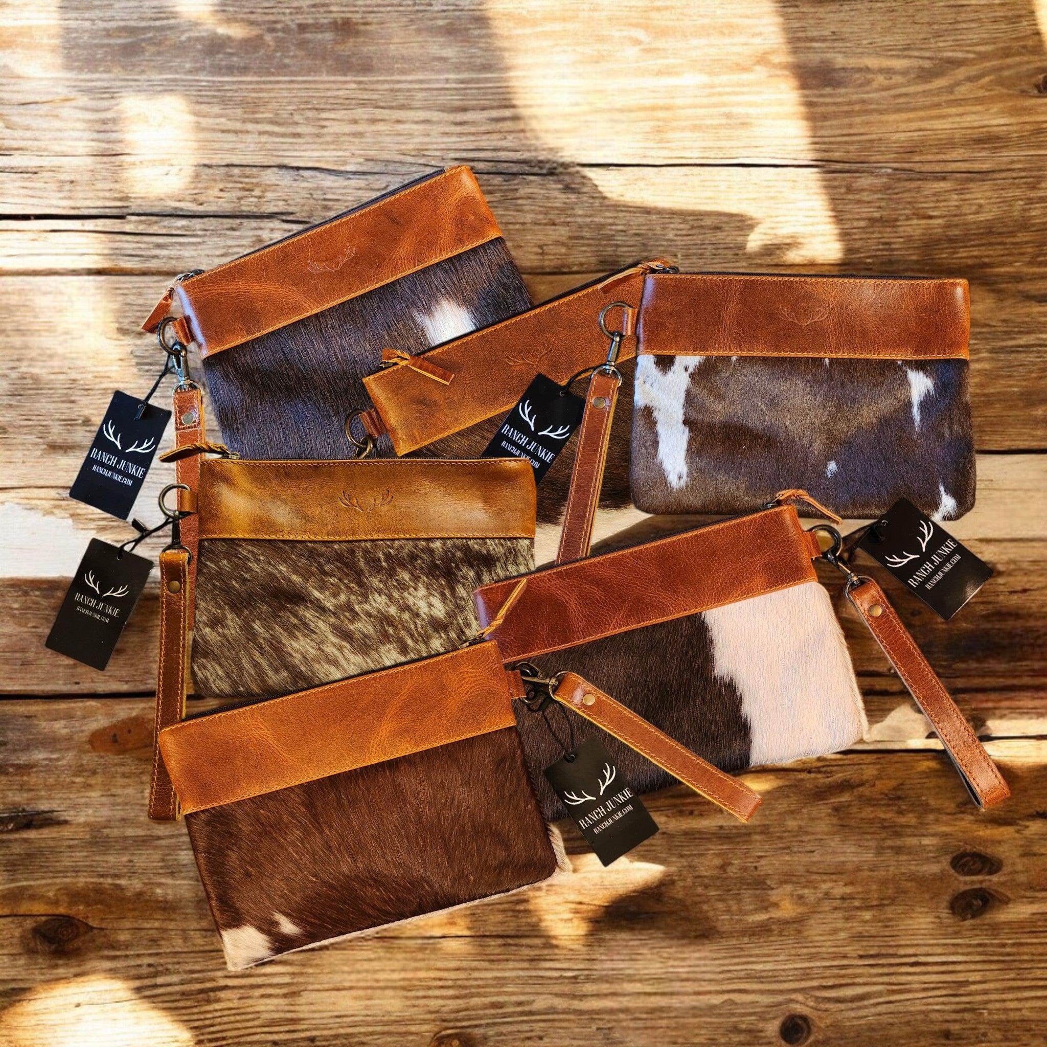 Sample Sale Highlands Genuine Cowhide Wristlet Clutch Bag