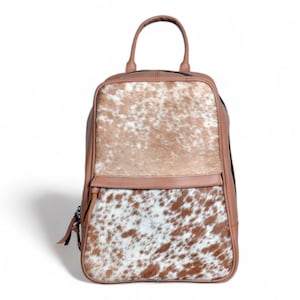 Highlands Mini Leather Backpack Cowhide Backpack - Ranch Junkie Mercantile LLC