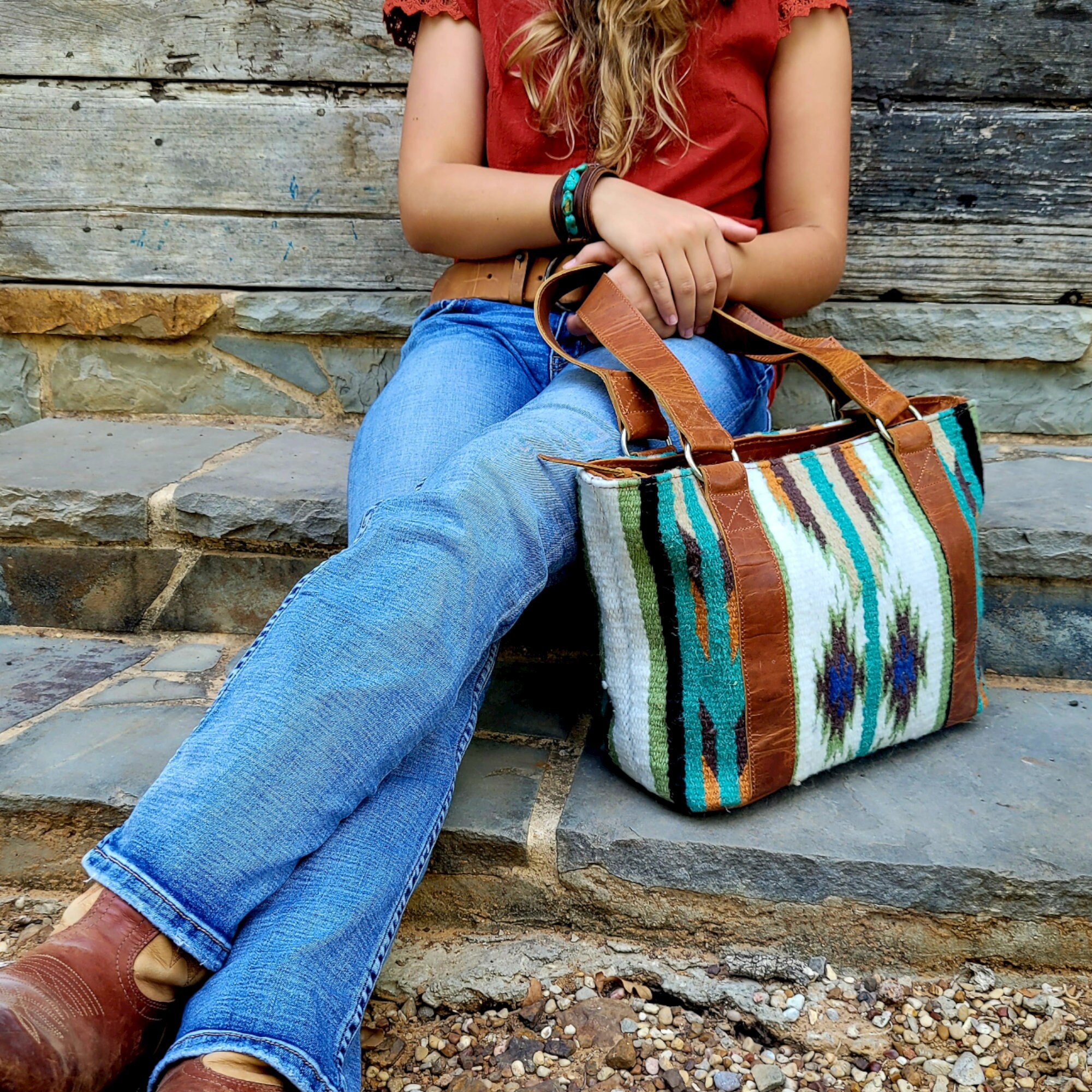 Western blanket online purses