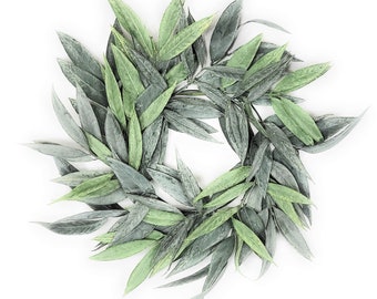 27&quot; Bay Leaf Wreath- The Bays Faux Wreath