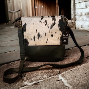 Real Cowhide Crossbody Bag – Boho Living Room