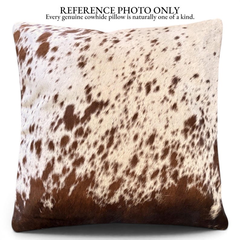 18x18 Genuine Cowhide Pillow Covers Chocolate Brown Double Sided Highlands Cowhide Pillow One Chocolate White Speckled