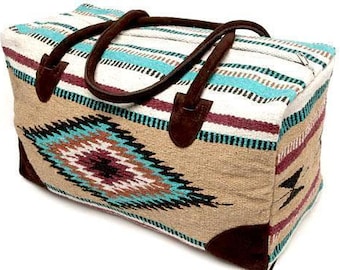 Southwestern Weekender Bag – Large Boho Travel Duffle
