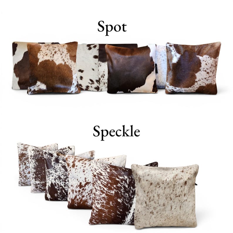 18x18 Genuine Cowhide Pillow Covers Chocolate Brown Double Sided Highlands Cowhide Pillow image 4