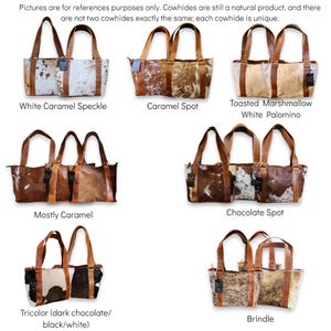 Bundle Deal Highlands Cowhide Tote Purse Saddle + Envelope Cowhide Large Wallet Saddle afbeelding 4