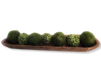 38"-40" Long Extra Large Wood Dough Bowl- Extra Long Wood Decorative Bowl- The Big Bend Large Dough Bowl