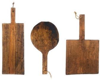 Tablas de cortar decorativas de estilo rústico: The Farmhouse Dark Primitive Boards