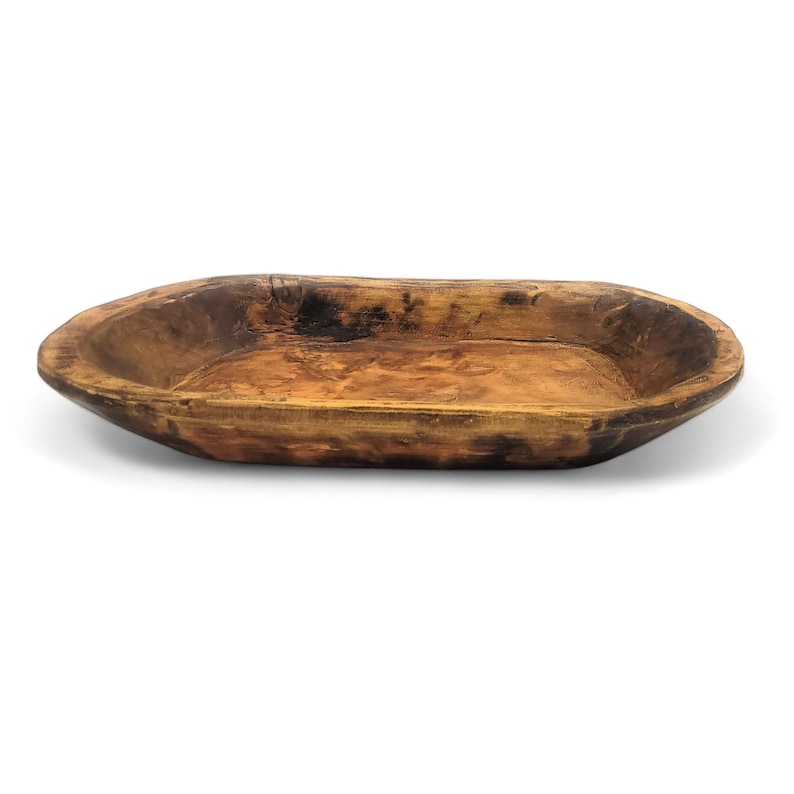 large wood dough bowl