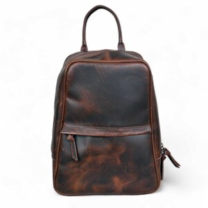 Highlands Mini Leather Backpack Cowhide Backpack - Ranch Junkie Mercantile LLC