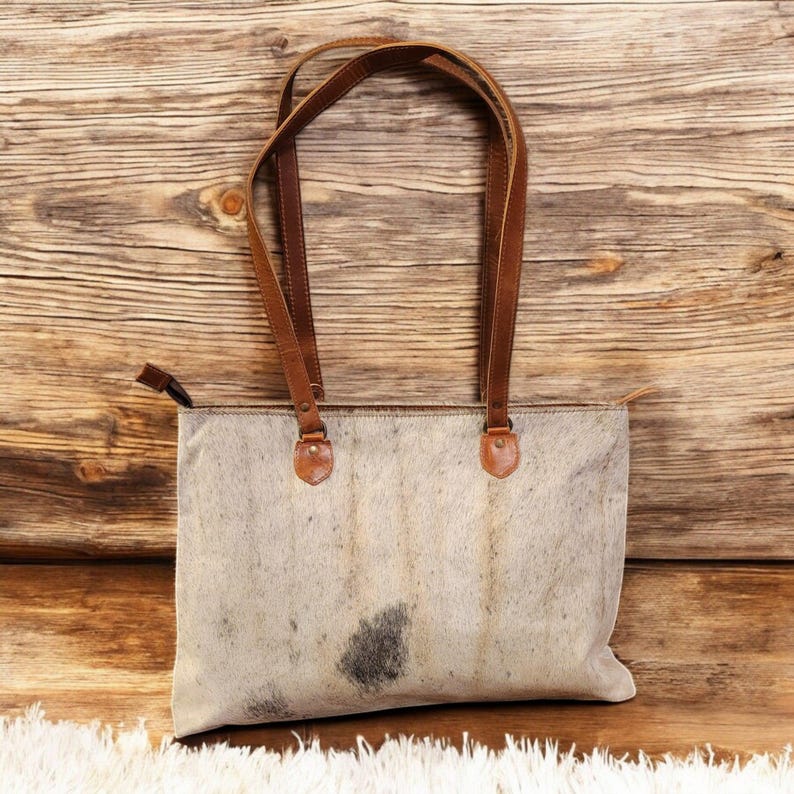 Sample Sale Highlands Genuine Cowhide Large Tote #16