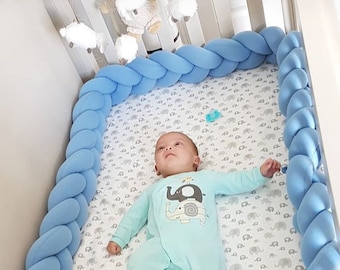 plaited cot bumper