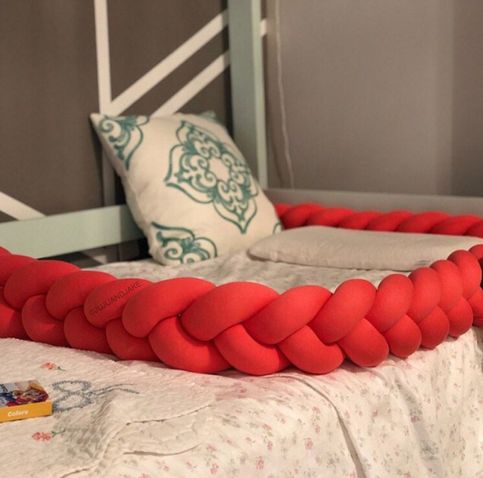 Braided Crib Bumper Knot Pillow Knot Cushion Decorative Etsy