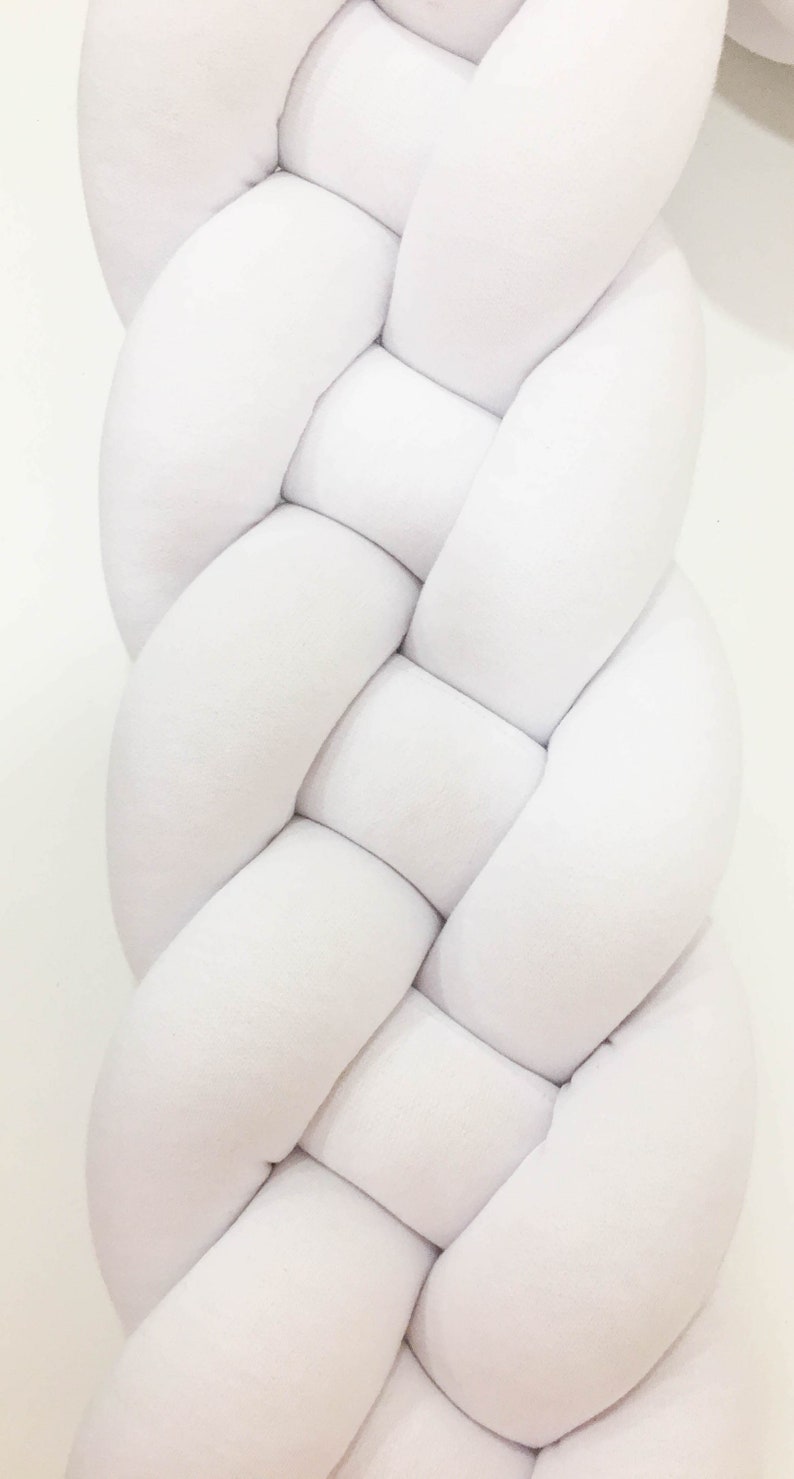4strand Braided Crib Bumper Knot Pillow Knot Cushion Etsy
