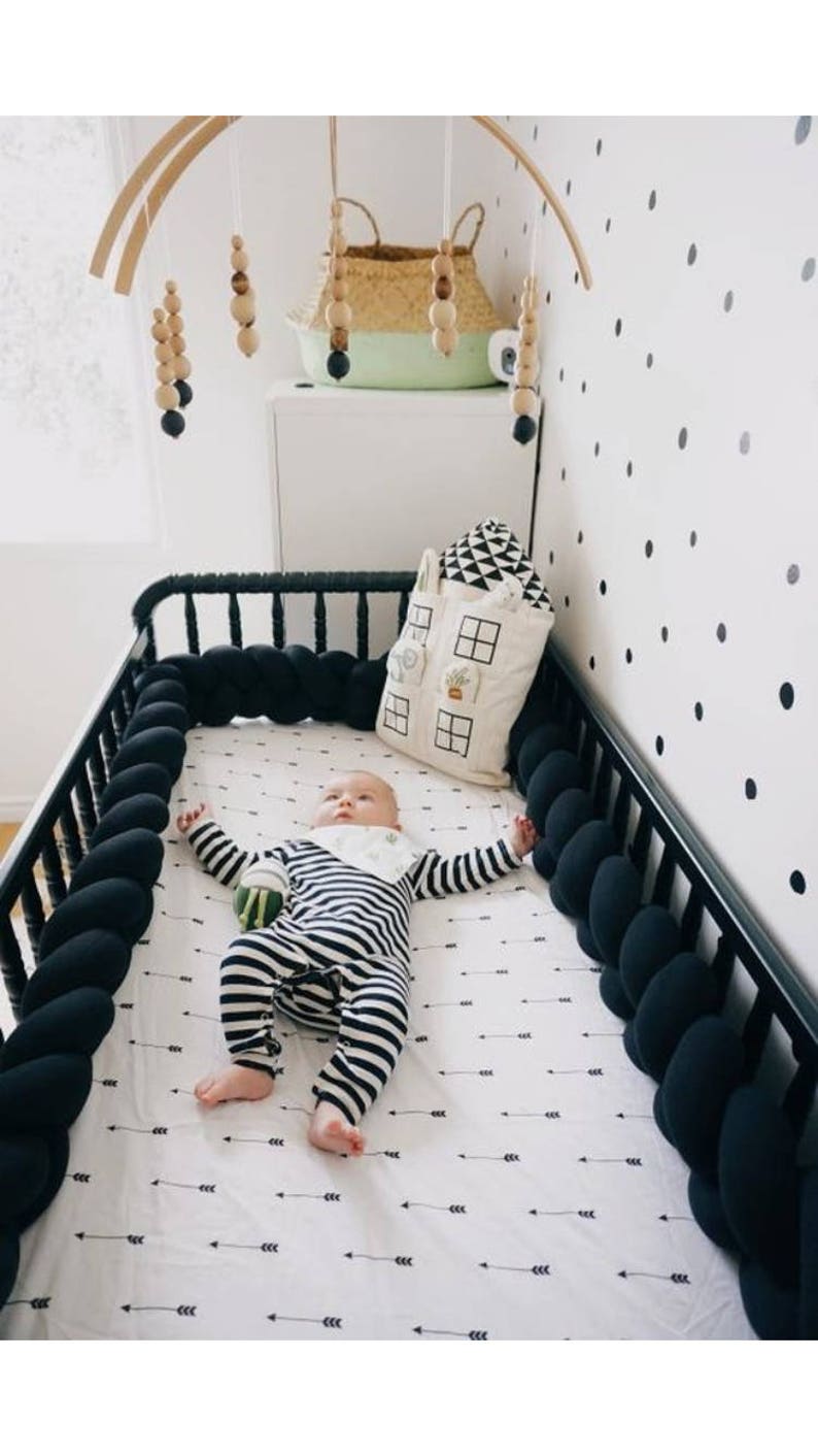 Braided Crib Bumper Knot Pillow Knot Cushion Decorative Etsy