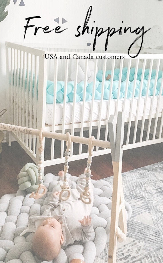 braided crib bumper canada