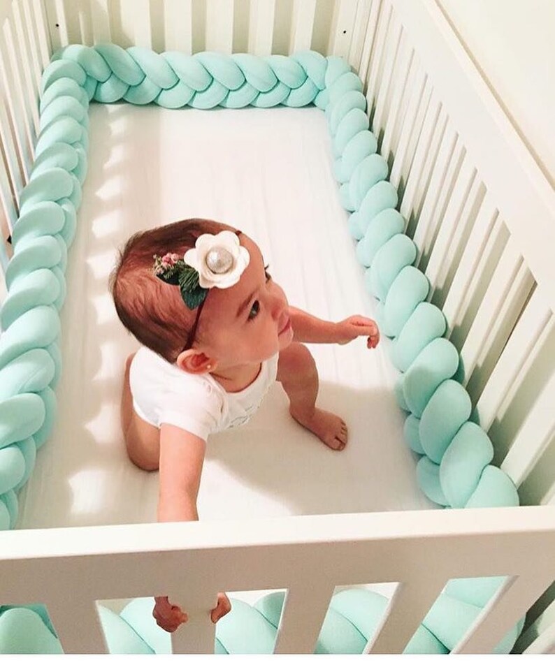 Braided Crib Bumper Knot Pillow Knot Cushion Decorative Etsy