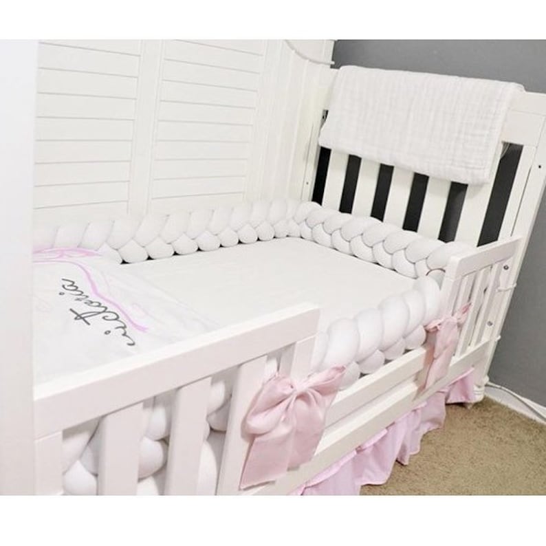 Braided Crib Bumper Knot Pillow Knot Cushion Decorative Etsy